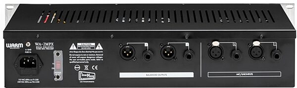 Warm Audio WA-2MPX Two-Channel Tube Microphone Preamplifier, New, Action Position Back