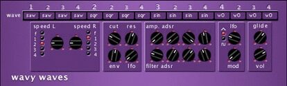 Cycling '74 Pluggo 3.1 VST MAS RTAS (Macintosh), Synth - Wavy Waves