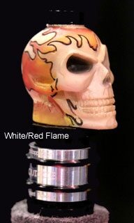 Trick Cymbal Topper, White Red Flame
