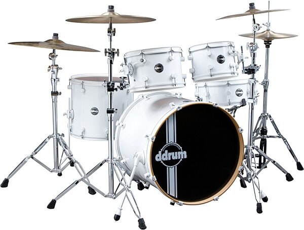 DDrum Reflex 22 5-Piece Players Drum Shell Kit, White