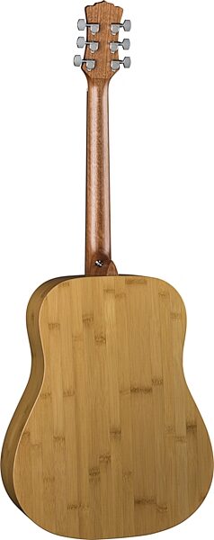Luna Woodland Bamboo Dreadnought Acoustic Guitar, Action Position Back