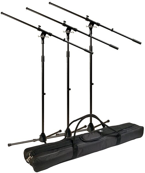 World Tour MSP300 Microphone Stand Pack (with Gig Bag), 3-Pack, Main