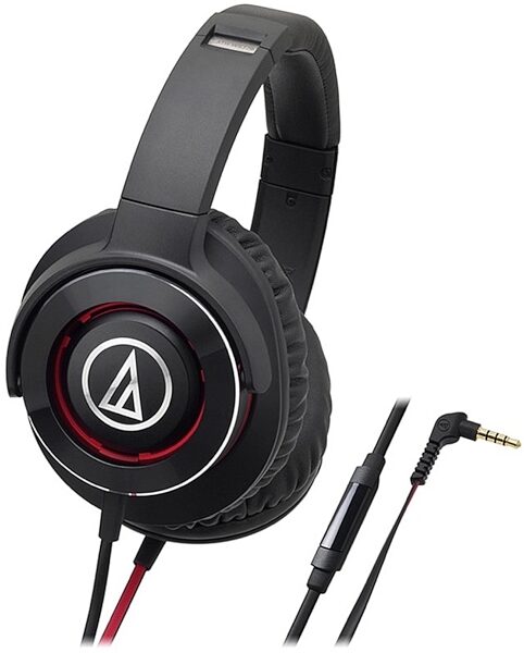 Audio-Technica ATH-WS770iS Over-Ear Headphones, Red