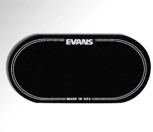 Evans EQ PB2 Nylon Double Pedal Patch, Black, 2-Pack, Main