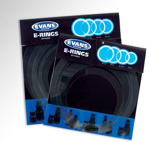 Evans ERSNARE E-Rings Snare Overtone Ring Pack, 14 inch, 1 and 1.5 Inch 2-Pack, Main
