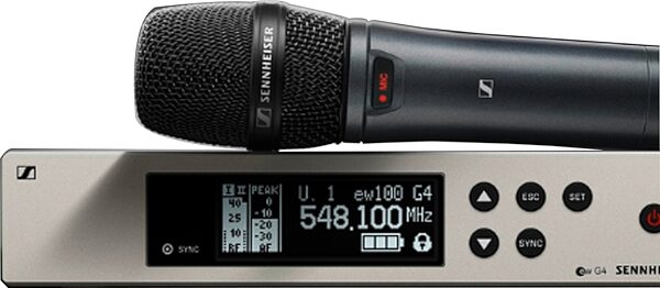 Sennheiser ew100 G4 e945 Vocal Wireless Microphone System, Band A (516-558 MHz), Action Position Back