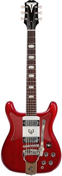 Epiphone Crestwood Custom Electric Guitar, Cherry, Action Position Back