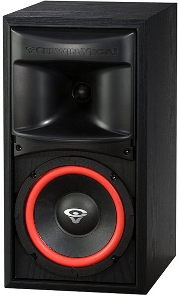 Cerwin-Vega XLS-6 2-Way Home Audio Bookshelf Passive, Unpowered Speaker (125 Watts, 1x6.5"), Grill Off