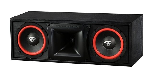 Cerwin-Vega XLS-6C 2-Way Home Audio Center Channel Passive, Unpowered Speaker (125 Watts, 2x6.5"), Grill Off
