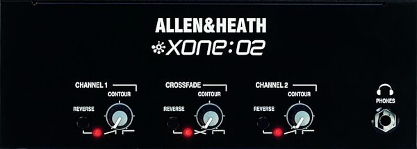 Allen and Heath Xone 02 2-Channel DJ Mixer, Front Panel