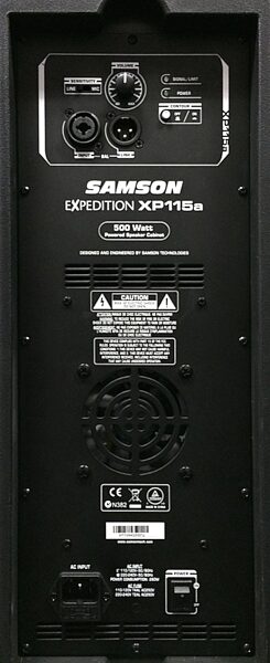 Samson Expedition XP115A Active PA Speaker, Rear