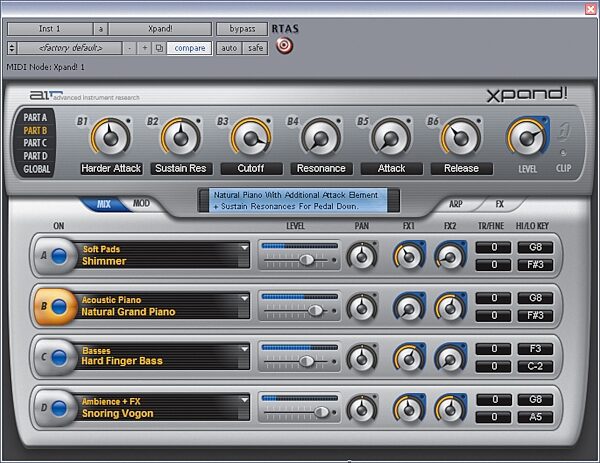 Digidesign Virtual Instrument Box Set, Xpand