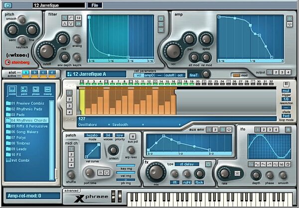 Steinberg Xphraze Ultimate Phrase Synth (Macintosh and Windows), Main