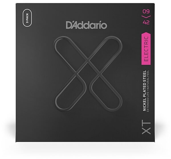 D'Addario XTE XT Electric Guitar Strings, 9-42, 3 Pack, view