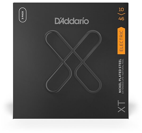 D'Addario XTE XT Electric Guitar Strings, 10-46, 3 Pack, view