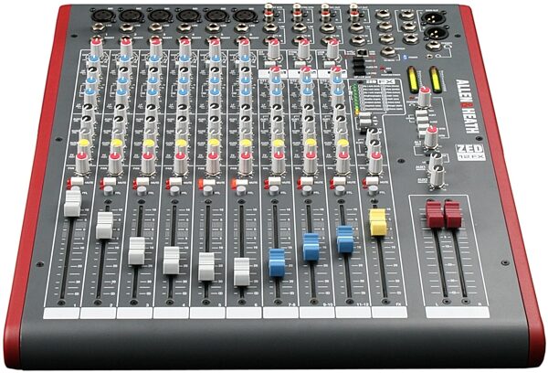 Allen and Heath ZED-12FX 12-Channel Mixer with USB Interface, New, Front