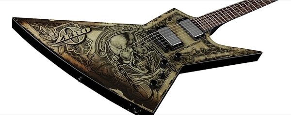 Dean Zero Dave Mustaine In Deth We Trust Electric Guitar, Closeup