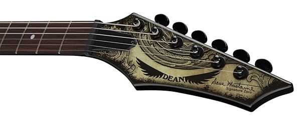 Dean Zero Dave Mustaine In Deth We Trust Electric Guitar, Headstock - Front