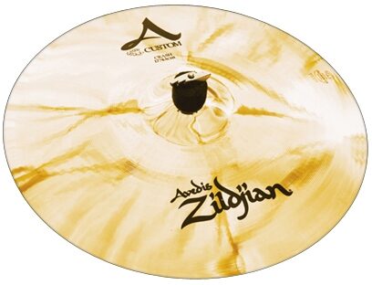 Zildjian A-Custom 17" Brilliant Crash Cymbal, New, Main