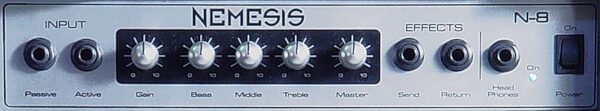 Nemesis by Eden N8 Practice Bass Combo Amplifier (40 Watts, 1x8 in.), Panel