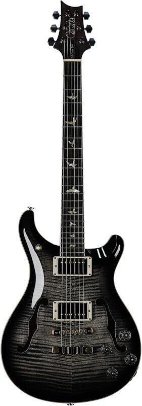 PRS Paul Reed Smith McCarty 594 Hollowbody II 10-Top Electric Guitar (with Case), Charcoal Burst, Serial Number 0278631, Full Straight Front