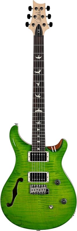 PRS Paul Reed Smith CE 24 Semi-Hollowbody Electric Guitar (with Gig Bag), Eriza Verde, Serial Number 0295489, Full Straight Front