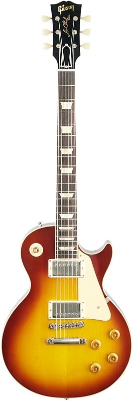 Gibson Custom 1958 Les Paul Standard Reissue Electric Guitar (with Case), Iced Tea Burst, 18-Pay-Eligible, Serial Number 80386, Full Straight Front