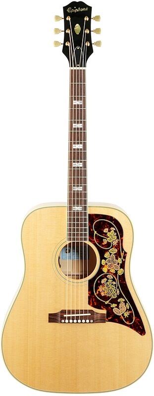 Epiphone USA Frontier Acoustic-Electric Guitar (with Case), Antique Natural, Serial Number 21171017, Full Straight Front