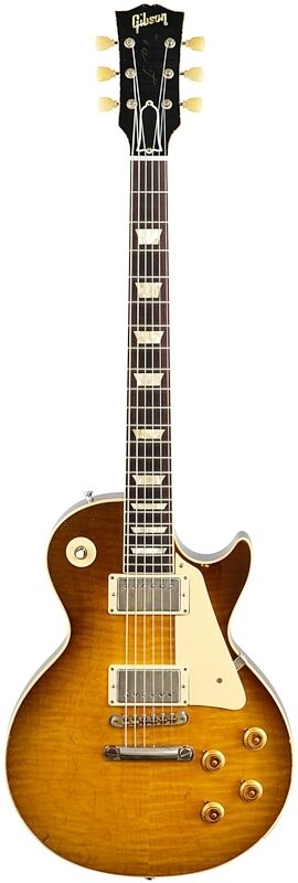 Gibson Custom 1959 Les Paul Murphy Lab Heavy Aged Electric Guitar (with Case), Green Lemon Fade, Serial Number 911084, Full Straight Front