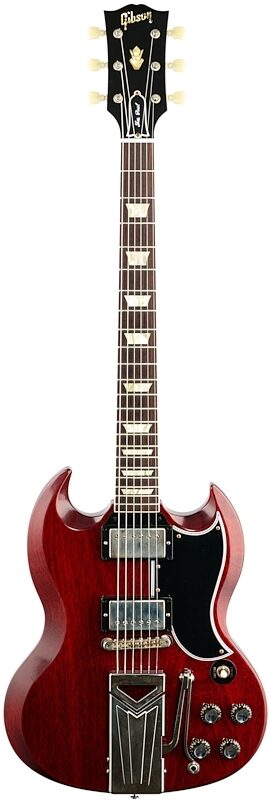 Gibson Custom 60th Anniversary Les Paul SG Standard VOS Electric Guitar (with Case), Cherry Red, 18-Pay-Eligible, Serial Number 104491, Full Straight Front