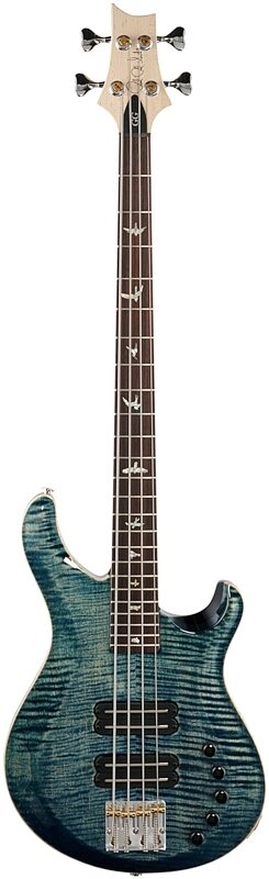 PRS Paul Reed Smith Grainger Electric Bass (with Case), Faded Whale Blue, Serial Number 0320971, Full Straight Front