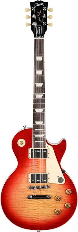 Gibson Exclusive '50s Les Paul Standard AAA Flame Top Electric Guitar (with Case), Heritage Cherry Sunburst, Serial Number 231610368, Full Straight Front