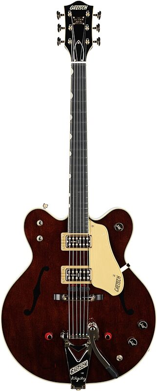 Gretsch G-6122T62 VS 62 Country Gentleman Electric Guitar (with Case), Walnut, Serial Number JT21104073, Full Straight Front