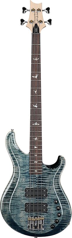 PRS Paul Reed Smith Grainger Electric Bass (with Case), Faded Whale Blue, Serial Number 0334264, Full Straight Front