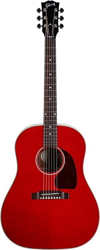 Gibson J-45 Standard Acoustic-Electric Guitar (with Case), Cherry, Serial Number 20702011, Full Straight Front