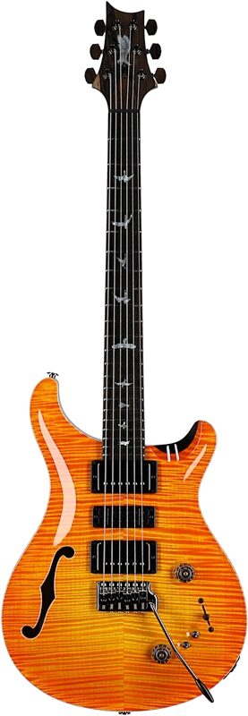 PRS Paul Reed Smith Private Stock Special Semi-Hollow Limited Edition Electric Guitar (with Case), Citrus Glow, Serial Number 0343786, Full Straight Front