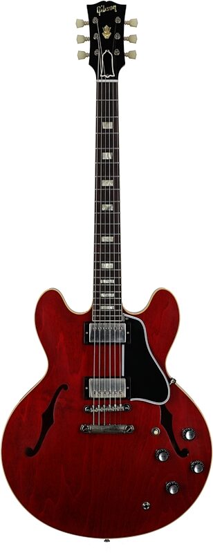 Gibson Custom '64 ES-335 Reissue VOS Electric Guitar (with Case), 60s Cherry, 18-Pay-Eligible, Serial Number 121185, Full Straight Front