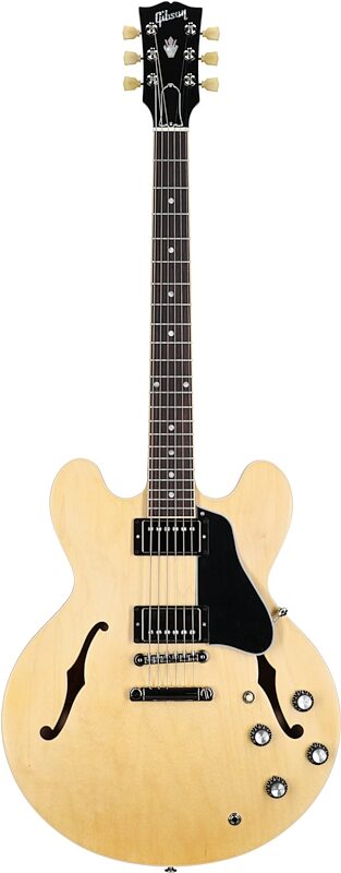 Gibson ES-335 Dot Satin Electric Guitar (with Case), Vintage Natural, Serial Number 229920396, Full Straight Front