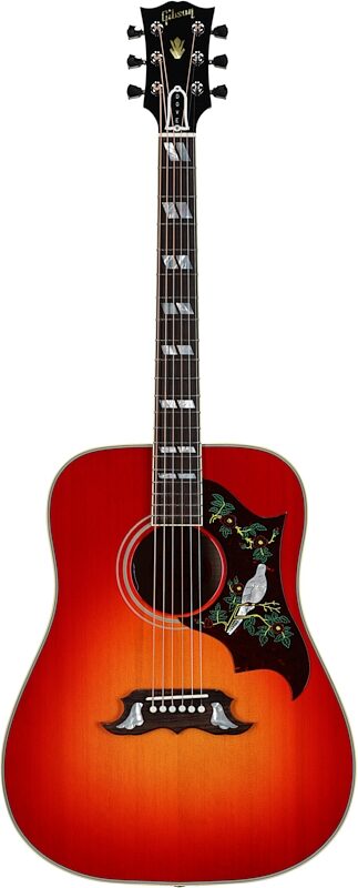 Gibson Dove Original Acoustic-Electric Guitar (with Case), Vintage Cherry, Serial Number 23072038, Full Straight Front