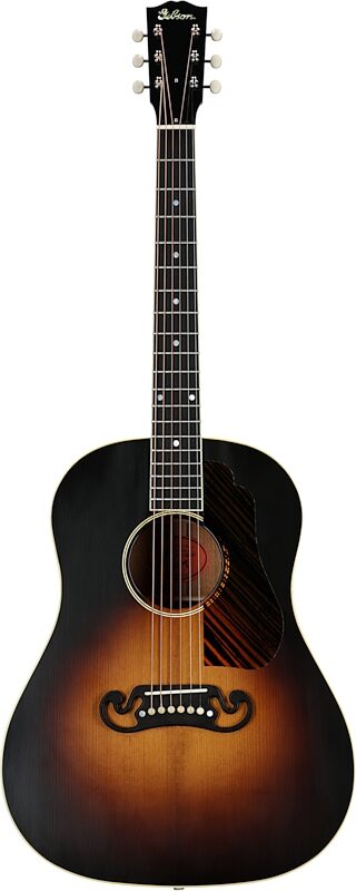 Gibson Historic 1939 J-55 Acoustic Guitar (with Case), Vintage Sunburst, Serial Number 23382017, Full Straight Front
