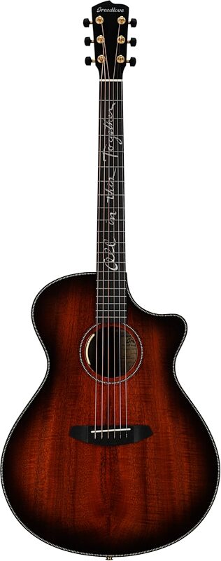 Breedlove Jeff Bridges Oregon Dreadnought Concerto CE Acoustic-Electric Guitar (with Gig Bag), New, Serial Number 27889, Full Straight Front