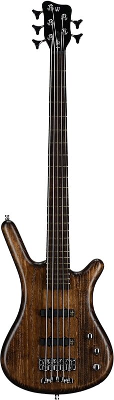 Warwick GPS Corvette Standard 5 Electric Bass, 5-String (with Gig Bag), Antique Tobacco, Serial Number GPS A 010922-23, Full Straight Front