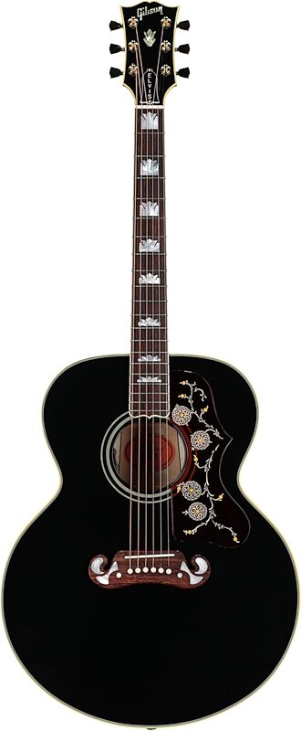 Gibson Elvis Presley SJ-200 Jumbo Acoustic-Electric Guitar (with Case), Ebony, Serial Number 23492076, Full Straight Front
