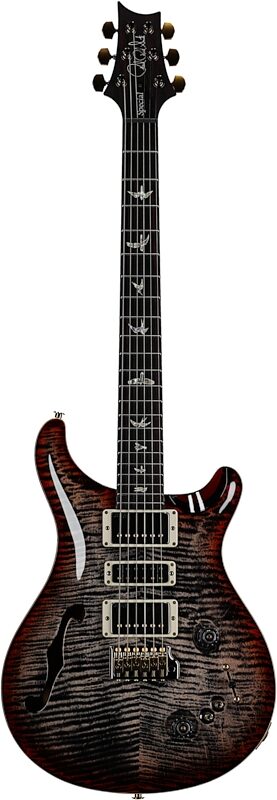 PRS Paul Reed Smith Special Semi-Hollow LTD 10-Top Electric Guitar (with Case), Charcoal Cherry Burst, Serial Number 0354904, Full Straight Front