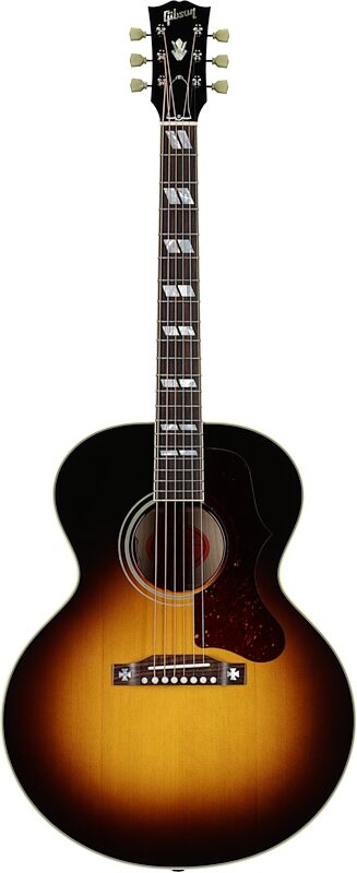 Gibson J-185 Original Acoustic-Electric Guitar (with Case), Vintage Sunburst, Serial Number 20343104, Full Straight Front