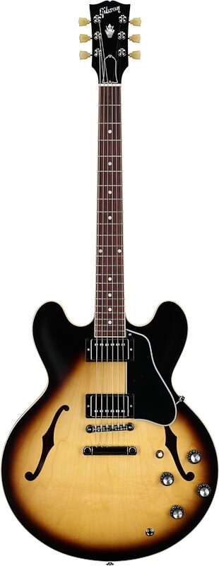 Gibson ES-335 Dot Satin Electric Guitar (with Case), Vintage Burst, Serial Number 204030097, Full Straight Front