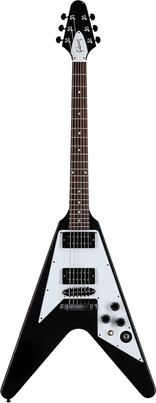 Gibson Custom Kirk Hammett 1979 Flying V Electric Guitar (with Case), Ebony, Serial Number KH 064, Full Straight Front