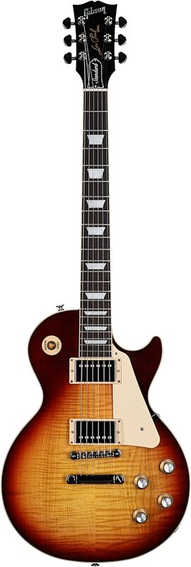 Gibson Exclusive '60s Les Paul Standard AAA Flame Top Electric Guitar (with Case), Bourbon Burst, Serial Number 210930370, Full Straight Front