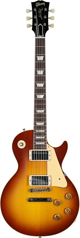 Gibson Custom 1958 Les Paul Standard Reissue Electric Guitar (with Case), Iced Tea Burst, Serial Number 83652, Full Straight Front