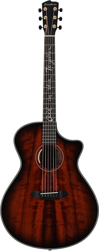 Breedlove Jeff Bridges Oregon Dreadnought Concerto CE Acoustic-Electric Guitar (with Gig Bag), New, Serial Number 28383, Full Straight Front
